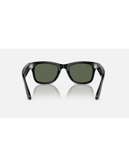 Ray-Ban Meta Wayfarer Gen 1 Gafas con IA Negro Brillante G-15 Verde 0RW4006 601/71 50-22
