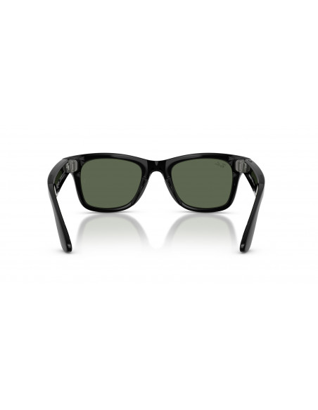 Ray-Ban Meta Wayfarer Gen 2 Gafas con IA Montura Brillante Negro Lentes G-15 Verde RW4012 601/71 50-22