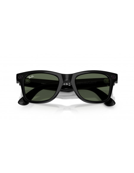 Ray-Ban Meta Wayfarer Gen 2 Gafas con IA Montura Brillante Negro Lentes G-15 Verde RW4012 601/71 50-22