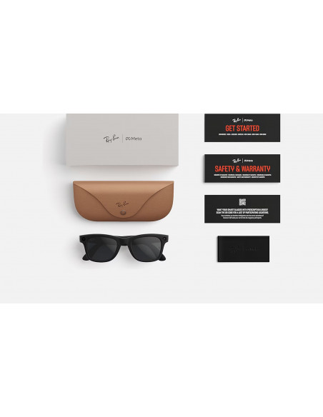 Ray-Ban Meta Wayfarer Gen 2 Gafas con IA Montura Mate Negro Lentes Grafito RW4012 601ST3 50-22