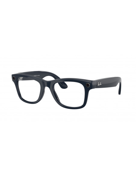 Ray-Ban Meta Wayfarer Gen 2 Gafas con IA  Montura Brillante Azul Lentes Transparente-Zafiro RW4012 6628MF 50-22