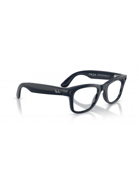 Ray-Ban Meta Wayfarer Gen 2 Gafas con IA  Montura Brillante Azul Lentes Transparente-Zafiro RW4012 6628MF 50-22