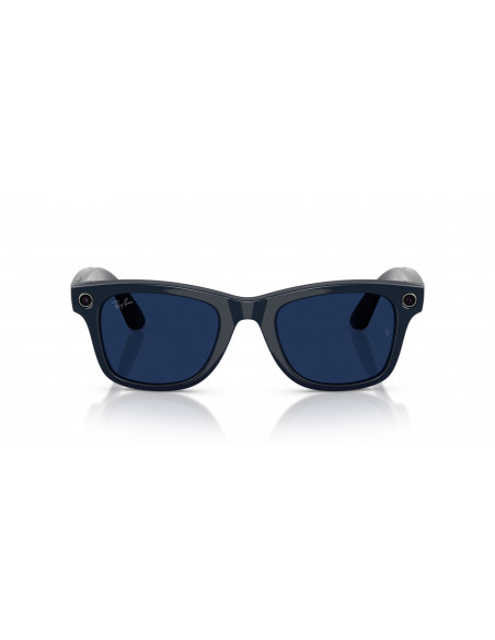 Ray-Ban Meta Wayfarer Gen 2 Gafas con IA  Montura Brillante Azul Lentes Transparente-Zafiro RW4012 6628MF 50-22