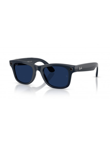 Ray-Ban Meta Wayfarer Gen 2 Gafas con IA  Montura Brillante Azul Lentes Transparente-Zafiro RW4012 6628MF 50-22